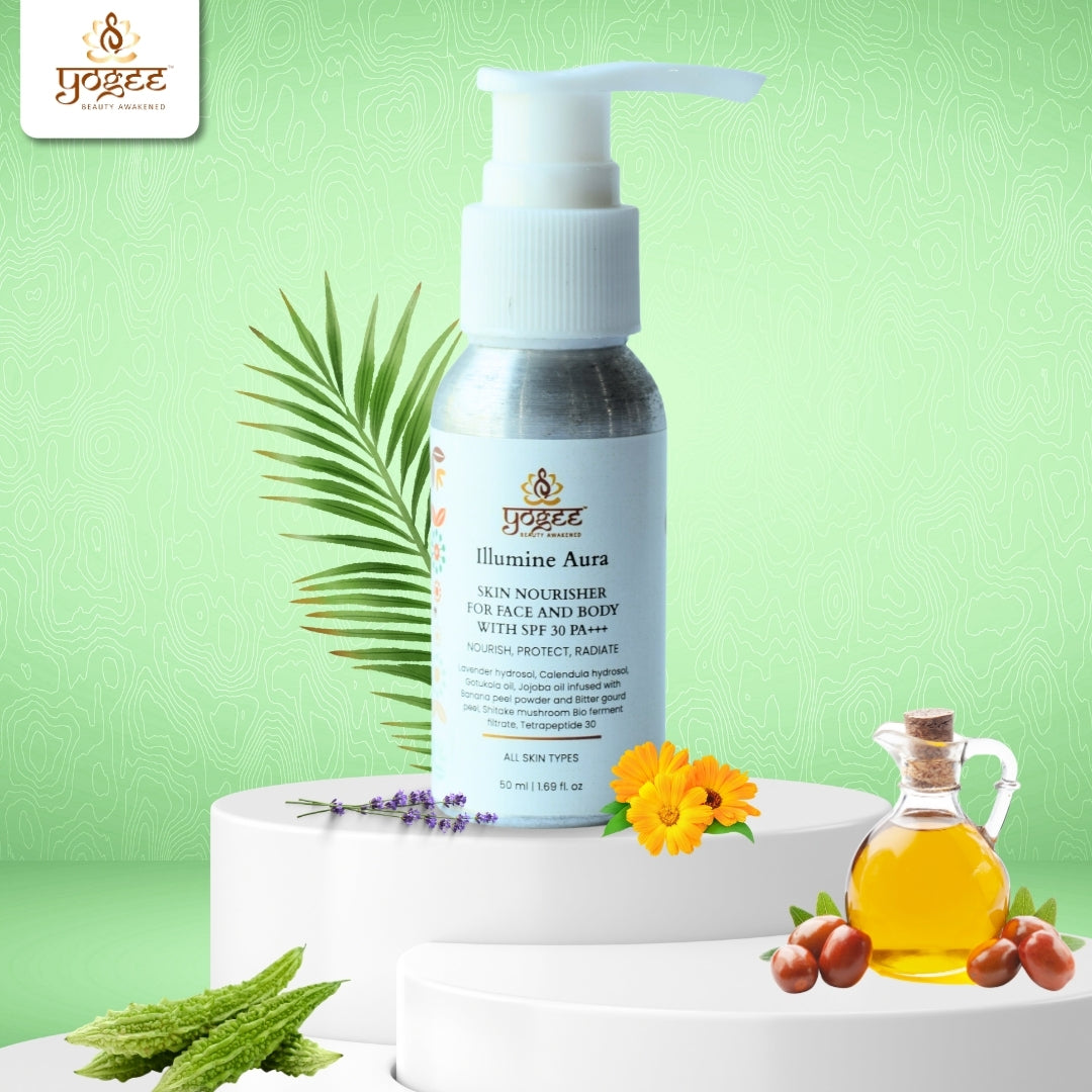 Illumine Aura Skin Nourisher for Face and Body with SPF 30