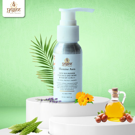 Illumine Aura Skin Nourisher for Face and Body with SPF 30
