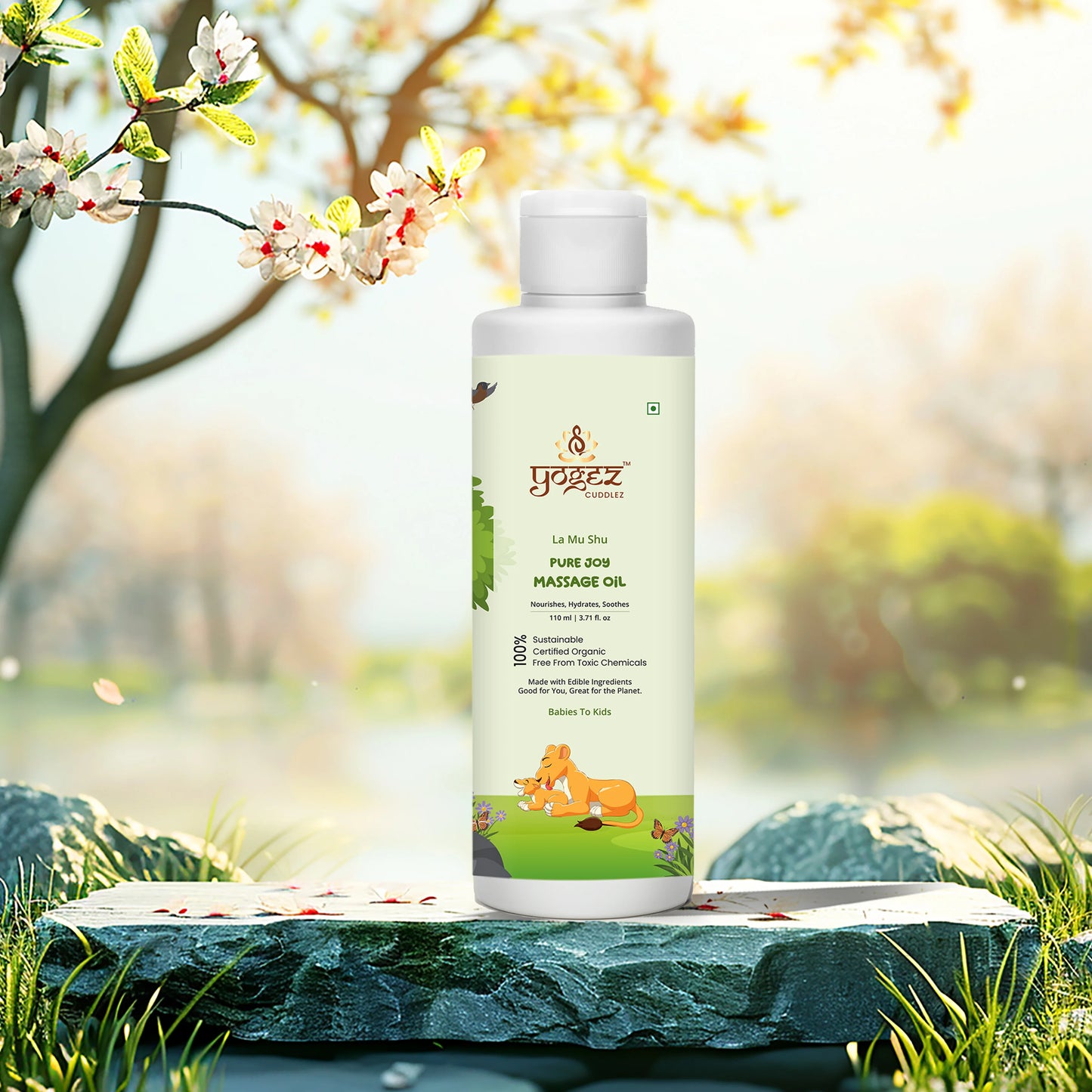 YOGEZ  La Mu Shu Pure Joy Massage Oil for Babies to Kids.