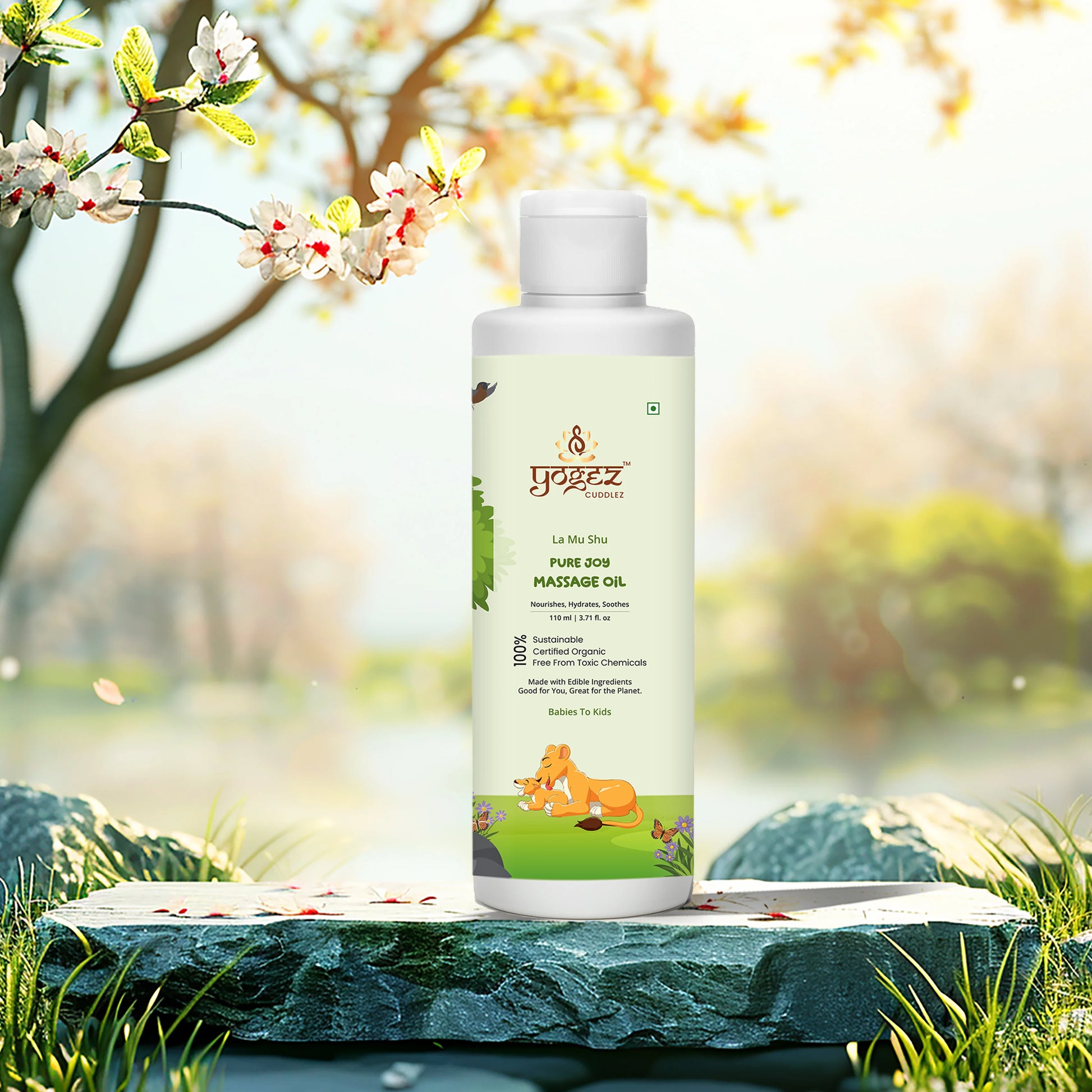 YOGEZ  La Mu Shu Pure Joy Massage Oil for Babies to Kids.