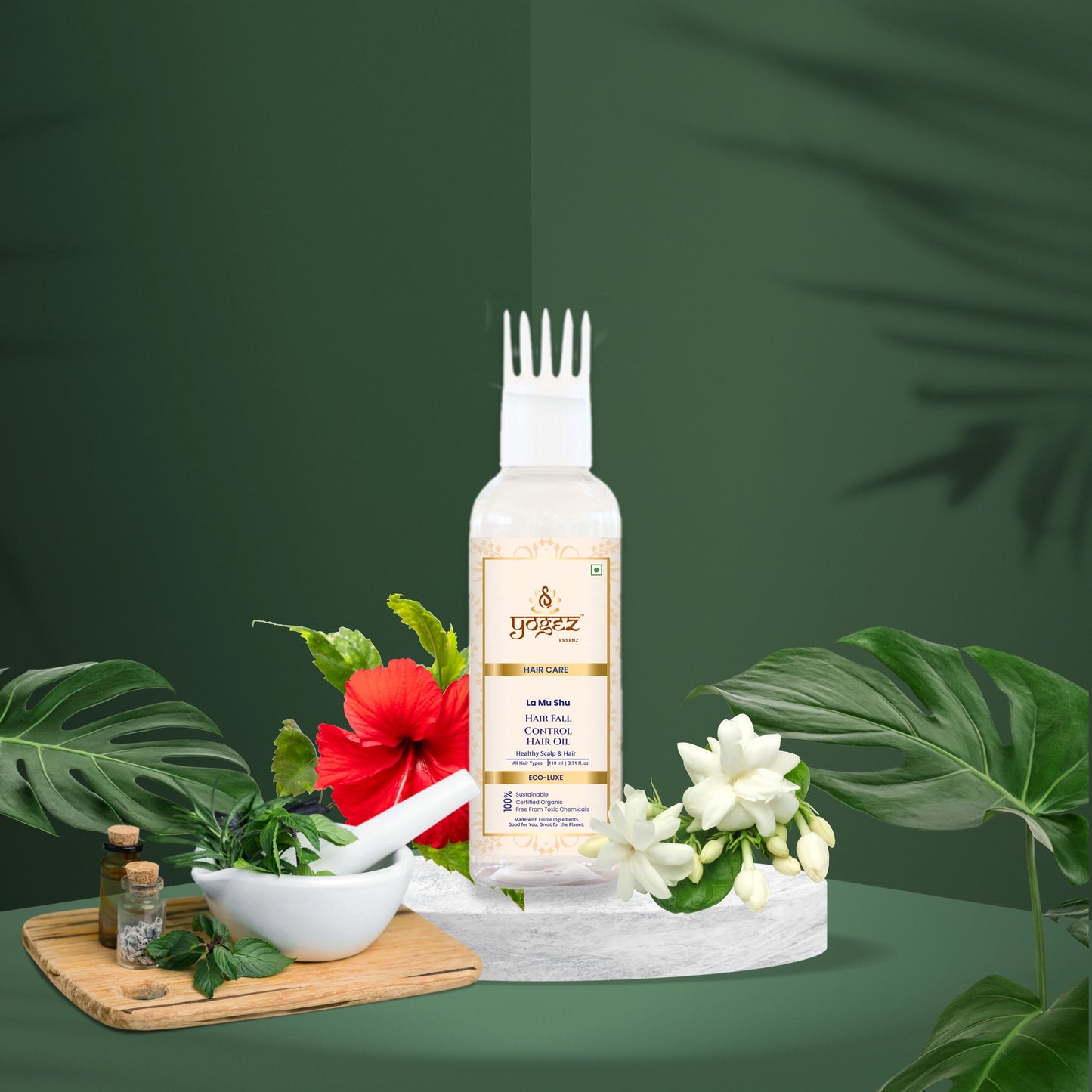 YOGEZ  La Mu Shu Hair Fall Control Hair Oil