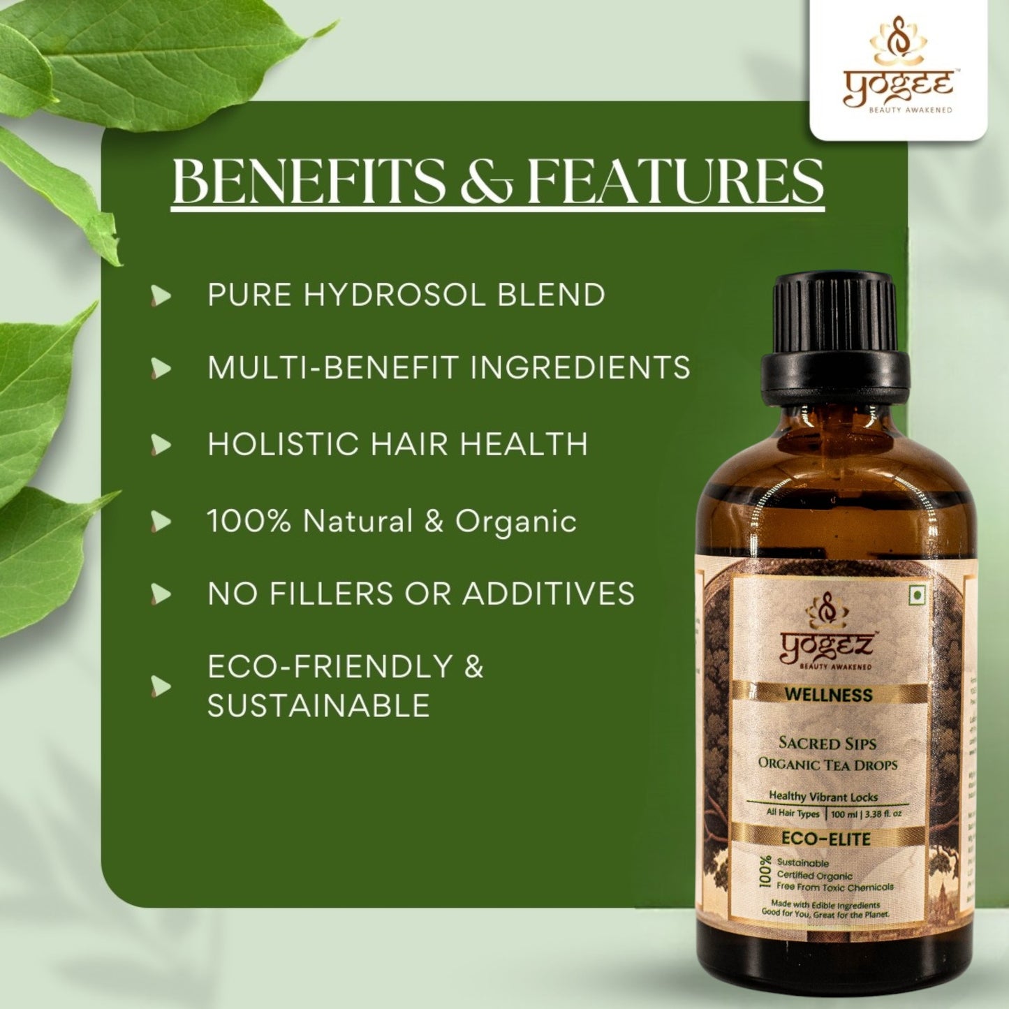 Sacred Sips Tea Drops- Hair Health