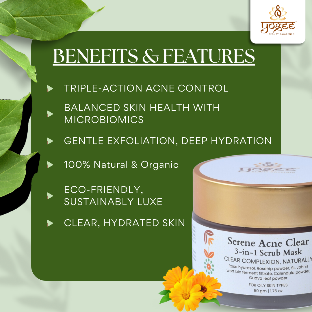 Serene Acne Clear 3-in-1 Scrub Mask