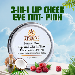 Serene Hue 3-in-1 Lip Cheek Eye Tint- Pink with SPF 30