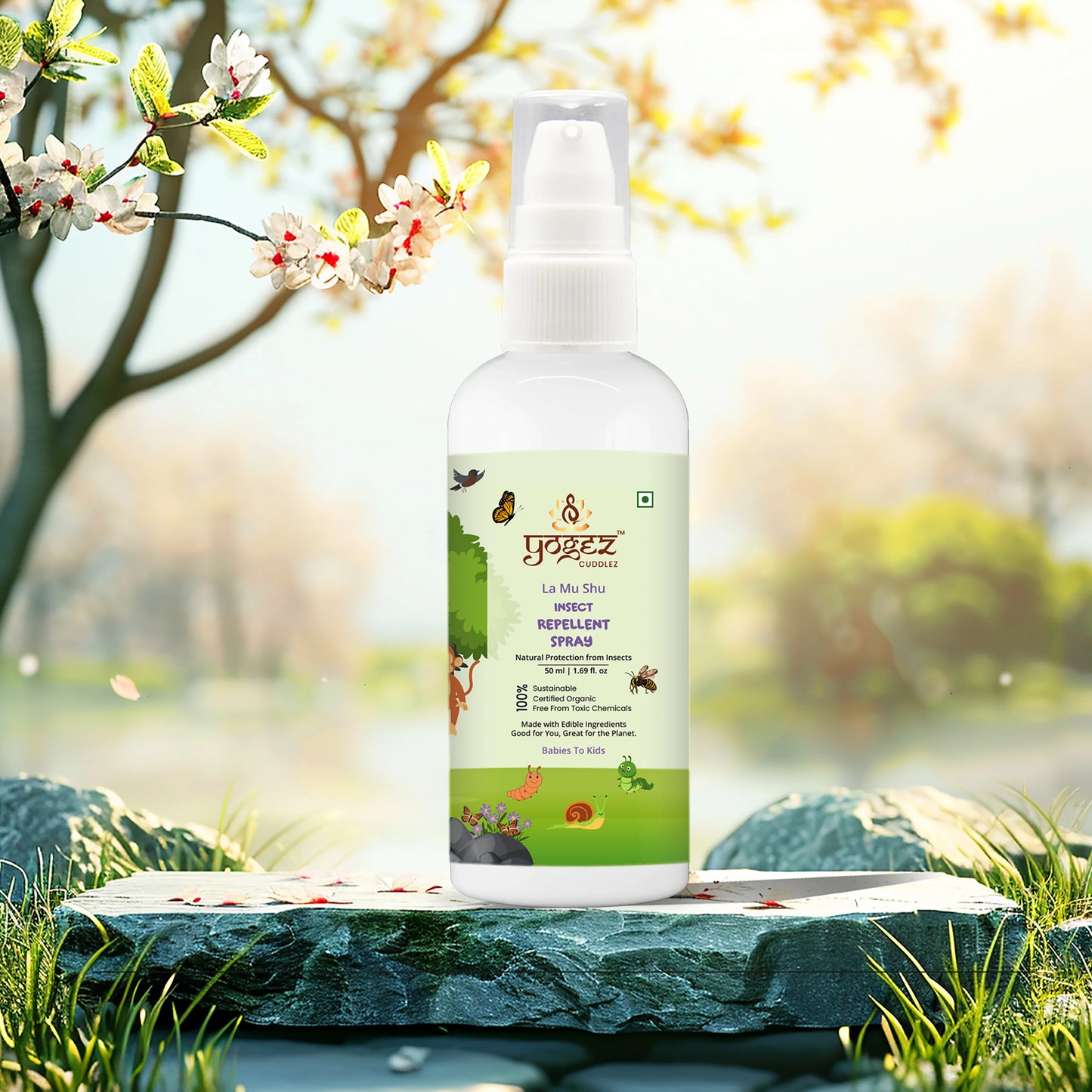 YOGEZ La Mu Shu Insect Repellent Spray for Babies to Kids.