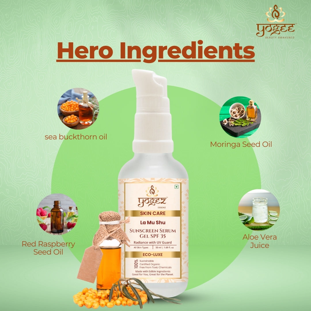 La Mu Shu Sunscreen Serum Gel SPF 35