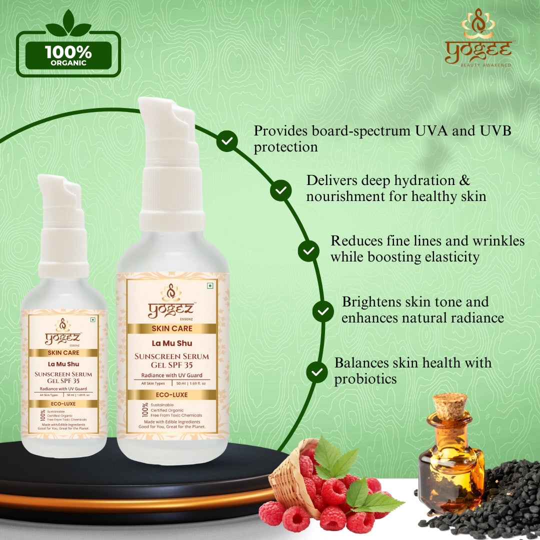 La Mu Shu Sunscreen Serum Gel SPF 35