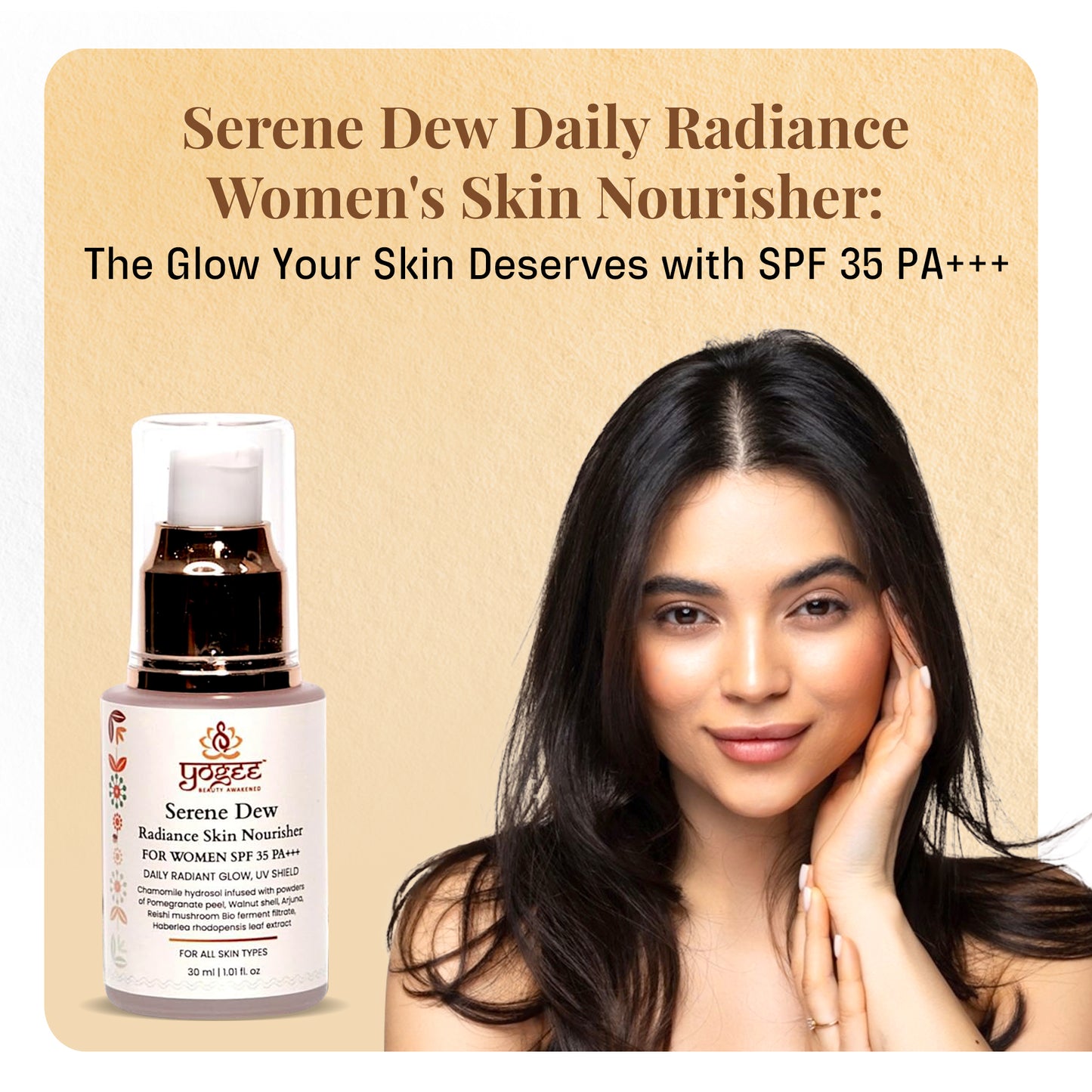 Serene Dew Daily Radiance Skin Nourisher For Women SPF 35 PA+++