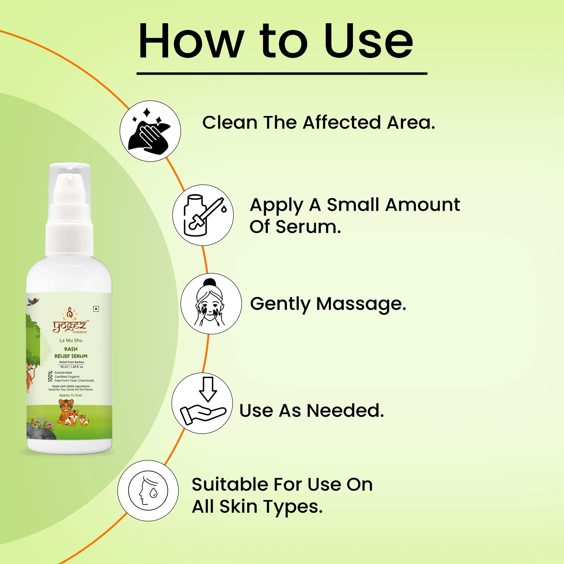 YOGEZ La Mu Shu Rash Relief Serum.