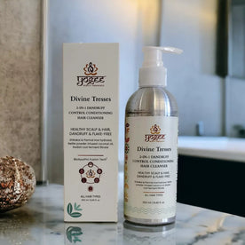 Divine Tresses 2-in-1 Dandruff Control Conditioning Hair Cleanser| Anti Dandruff Shampoo | Shikakai, Coconut Oil, Raddish Root Ferment, Probiotics | For Kids to Seniors | 50 & 250ml - YOGEZ