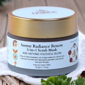Serene Radiance Renew 3-in-1 Anti-aging Scrub Mask - YOGEZ