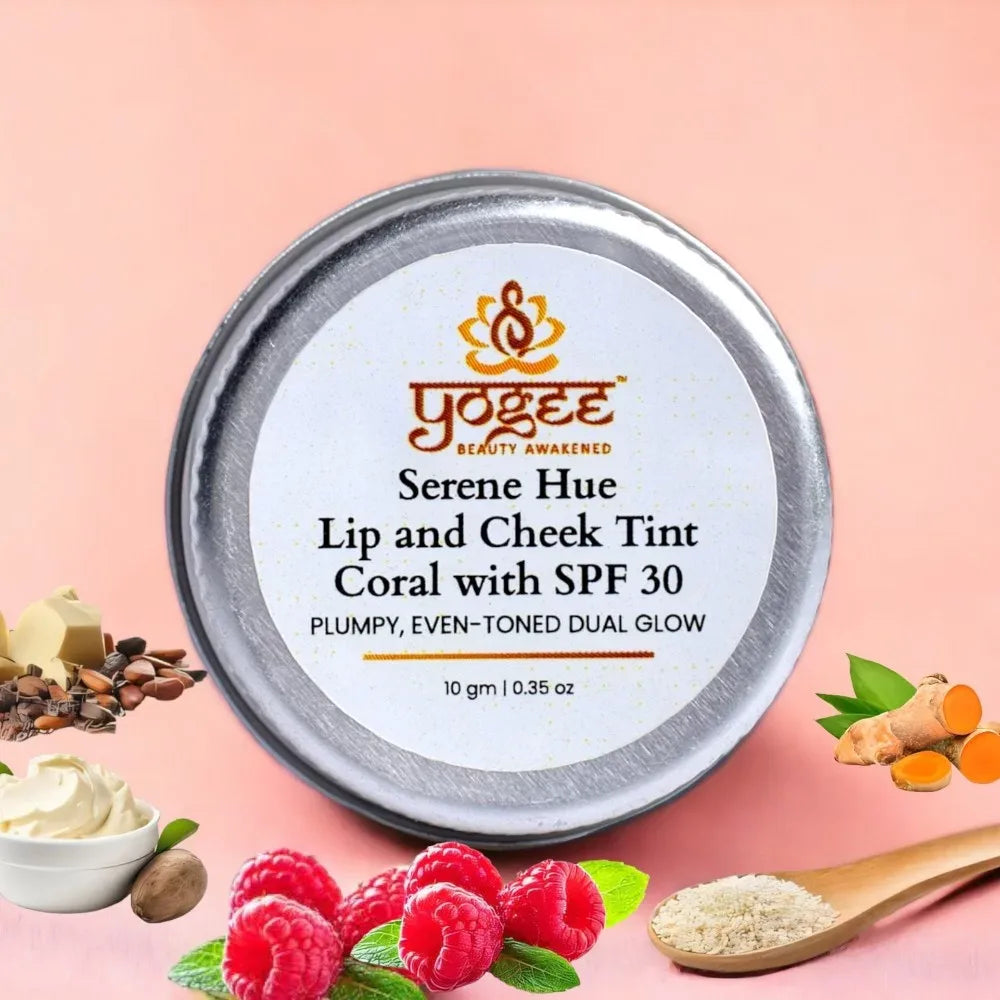 Serene Hue 3-in-1 Lip Cheek Eye Tint- Coral with SPF 30 - YOGEZ