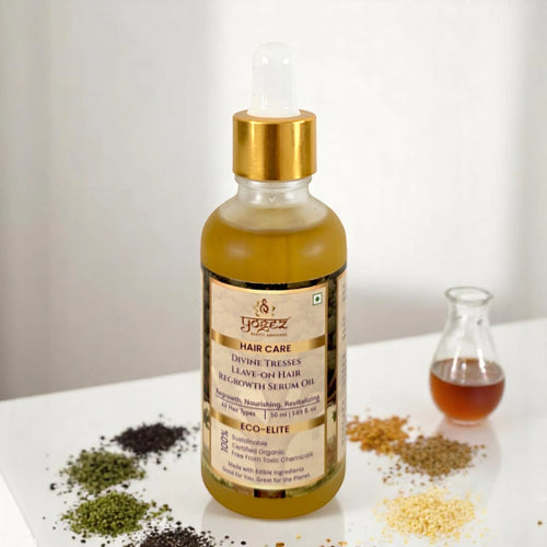 Divine Tresses Leave-On Hair Regrowth Serum Oil - Bio-Aligned Ayurvedic Biotech Hair Regrowth Oil - TheYOGEZ