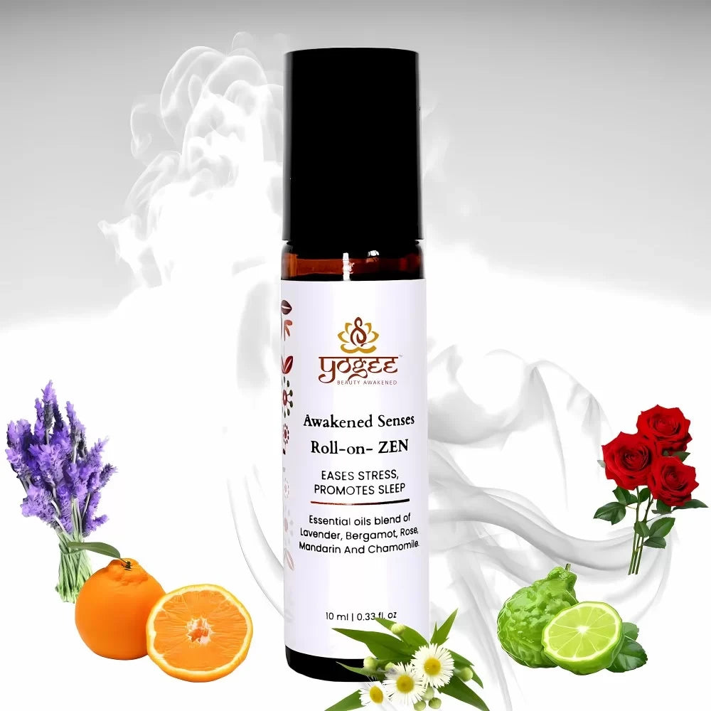 Awakened Senses Temple Roll On- ZEN- blend of aromatherapy and aromachology to ease stress and to induce sleep - YOGEZ